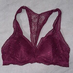 Victoria's Secret Purple Lace Racerback Bra